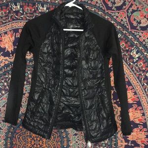 Black bubble vest jacket